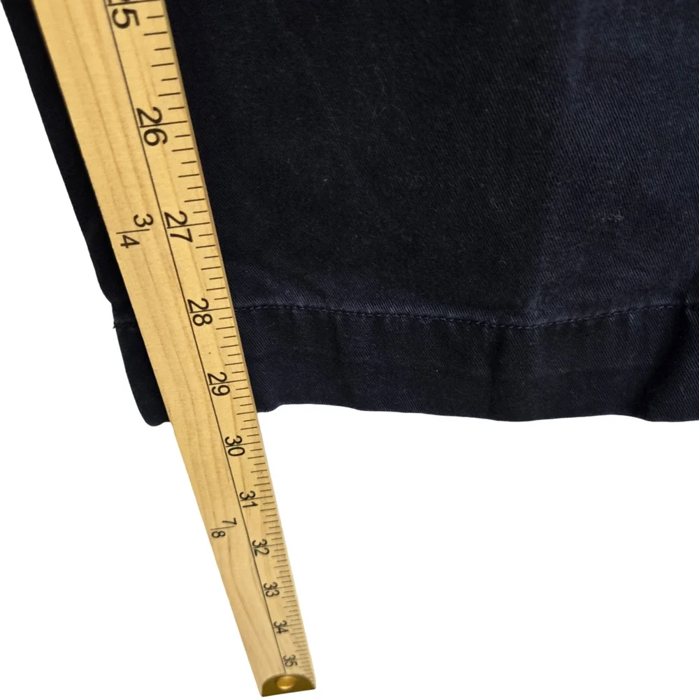 Polo Ralph Lauren Black Straight Mid Rise Pleated Men's Chino Ethan Pants 40x32